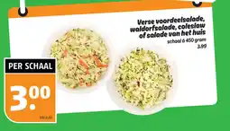 Poiesz Verse voordeelsalade, waldorfsalade, coleslaw of salade van het huis aanbieding