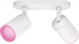 Coolblue Philips Hue Fugato Opbouwspot White and Color - Wit - 2-spots aanbieding