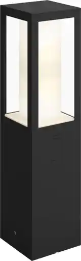 Coolblue Philips Hue Impress sokkellamp White and Color Zwart laag aanbieding
