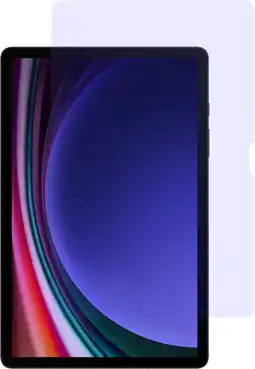 Coolblue Just in Case Samsung Galaxy Tab S9 / S9 FE Blauw Licht Filter Screenprotector Glas aanbieding