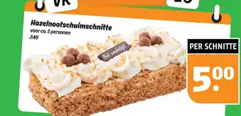 Poiesz Hazelnootschuimschnitte aanbieding