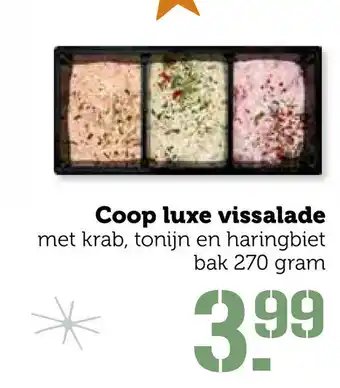 Coop Coop Luxe vissalade 270g aanbieding