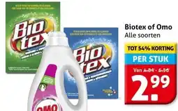 Hoogvliet Biotex of Omo aanbieding