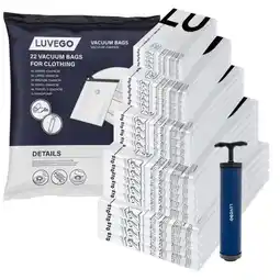 ANWB Luvego Vacuümzakken voor Kleding 22-Pack aanbieding