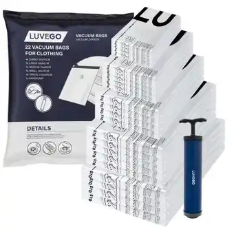 ANWB Luvego Vacuümzakken voor Kleding 22-Pack aanbieding