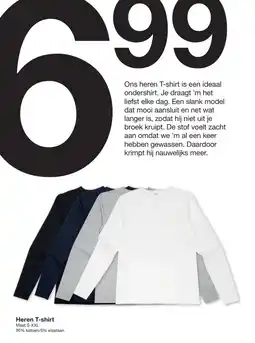 Zeeman Heren T-shirt aanbieding