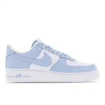 Foot Locker Nike Air Force Sneakers Heren - Blauw - Maat 46 - Leer aanbieding
