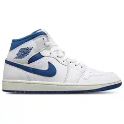 Foot Locker Jordan 1 Mid Sneakers Heren - Wit - Maat 40 - Leer, Synthetisch aanbieding