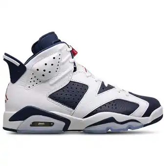 Foot Locker Jordan Retro 6 Sneakers Heren - Wit - Maat 40 - Leer aanbieding