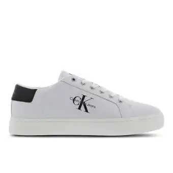 Foot Locker Calvin Klein Lace Up Sneakers Heren - Wit - Maat 41 - Leer aanbieding