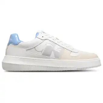 Foot Locker Calvin Klein Chunky Cupsole Mono Sneakers Heren - Wit - Maat 42 - Leer aanbieding