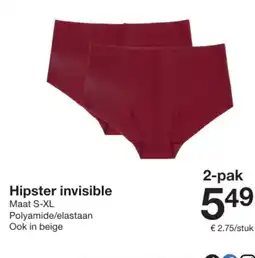 Zeeman Hipster invisible aanbieding