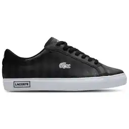 Foot Locker Lacoste Powercourt Sneakers Heren - Zwart - Maat 41 - Leer aanbieding