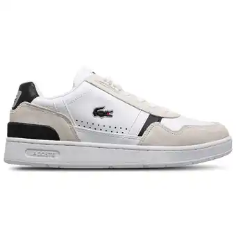Foot Locker Lacoste T-clip Sneakers Heren - Beige - Maat 41 - Leer aanbieding