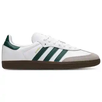 Foot Locker Adidas Samba Sneakers Heren - Wit - Maat 40 - Leer aanbieding
