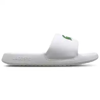 Foot Locker Lacoste Serve 1.0 Slippers en Sandalen Heren - Wit - Maat 39.5 - Rubber aanbieding