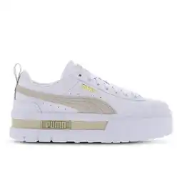 Foot Locker Puma Mayze Sneakers Dames - Wit - Maat 38 - Leer aanbieding