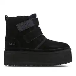 Foot Locker UGG Neumel Sneakers Dames - Zwart - Maat 40 - Leer aanbieding
