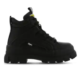 Foot Locker Buffalo Aspha Sneakers Dames - Zwart - Maat 37 - Leer aanbieding
