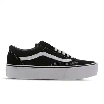 Foot Locker Vans Old Skool Sneakers Dames - Zwart - Maat 39 - Textil, Leer aanbieding