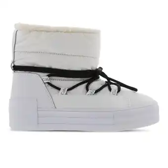 Foot Locker Calvin Klein Bold Flatform Snow Sneakers Dames - Wit - Maat 36 - Thermoplastische aanbieding