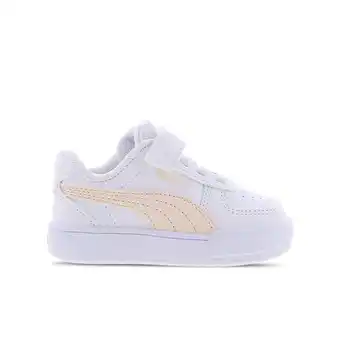 Foot Locker Puma Caven Babyschoenen - Wit - Maat 23 - Leer aanbieding