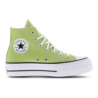 Foot Locker Converse Ctas Lift Platform High Sneakers Dames - Groen - Maat 36 - Textil, Synthetisch aanbieding