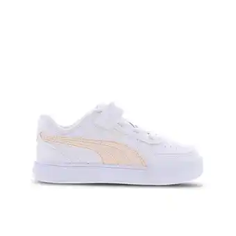 Foot Locker Puma Caven Peuterschoenen - Wit - Maat 28 - Leer aanbieding