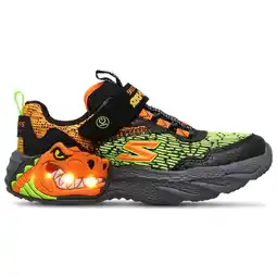 Foot Locker Skechers Dino-lights Peuterschoenen - Zwart - Maat 35 - Plastic aanbieding