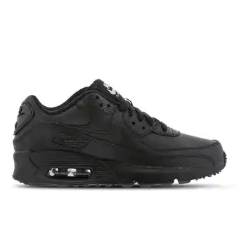 Foot Locker Nike Air Max 90 Kindersneakers - Zwart - Maat 37.5 - Leer, Leer, Synthetisch aanbieding