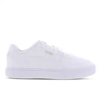 Foot Locker Puma Caven Kindersneakers - Wit - Maat 38.5 - Leer aanbieding