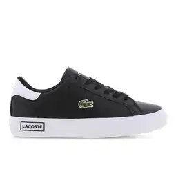Foot Locker Lacoste Powercourt Kindersneakers - Zwart - Maat 35.5 - Leer aanbieding