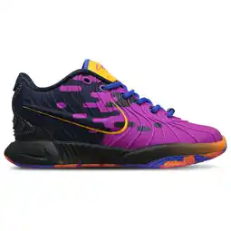 Foot Locker Nike LeBron Kindersneakers - Paars - Maat 38 - Leer aanbieding
