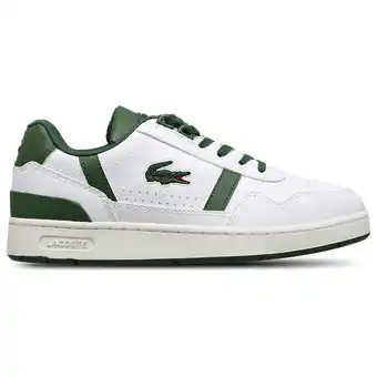 Foot Locker Lacoste T-clip Kindersneakers - Wit - Maat 35.5 - Leer, Synthetisch aanbieding