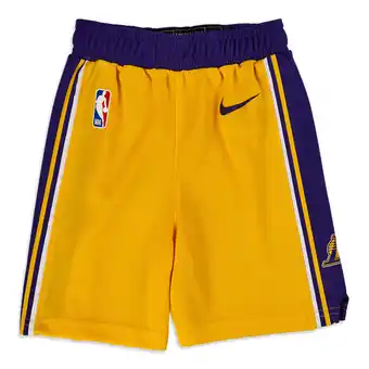 Foot Locker Nike NBA Korte Broeken Peuter - Geel - Maat 98 - 104 CM - Poly Mesh aanbieding