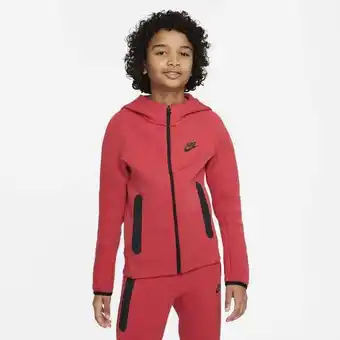 Foot Locker Nike Tech Fleece Hoodies Kinder - Rood - Maat 128 - 137 CM aanbieding