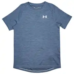 Foot Locker Under Armour Tech Textured T-shirts Kinder - Blauw - Maat 149 - 160 CM - Poly Jersey aanbieding
