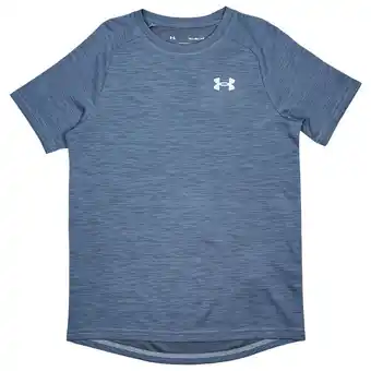Foot Locker Under Armour Tech Textured T-shirts Kinder - Blauw - Maat 149 - 160 CM - Poly Jersey aanbieding
