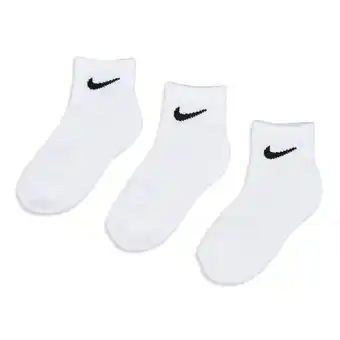 Foot Locker Nike Kids Ankle 3 Pack Sokken Unisex - Wit - Maat 27 - 35 aanbieding