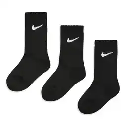 Foot Locker Nike Kids Crew 3 Pack Sokken Unisex - Zwart - Maat 23.5 - 27 aanbieding