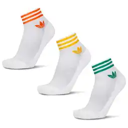 Foot Locker Adidas Ankle 3 Pack Sokken Unisex - Wit - Maat 34-36 - Katoen aanbieding