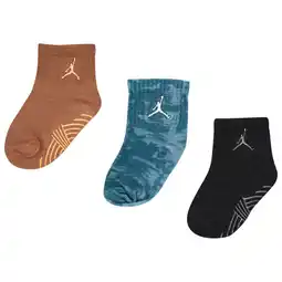 Foot Locker Jordan Kids Ankle No Slip 3 Pack Sokken Unisex - Groen - Maat 31 - 34 - Katoen aanbieding