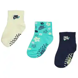 Foot Locker Nike Kids Ankle No Slip 3 Pack Sokken Unisex - Geel - Maat 27 - 35 aanbieding