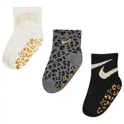 Foot Locker Nike Kids Ankle No Slip 3 Pack Sokken Unisex - Zwart - Maat 1 - 2 YEARS aanbieding