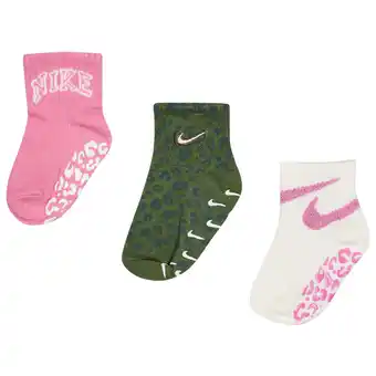 Foot Locker Nike Kids Ankle No Slip 3 Pack Sokken Unisex - Roze - Maat 1 - 2 YEARS aanbieding