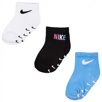 Foot Locker Nike Kids Ankle No Slip 3 Pack Sokken Unisex - Wit - Maat 6- 12 MONTHS aanbieding