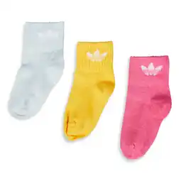 Foot Locker Adidas Kids Mid Ankle 3 Pack Sokken Unisex - Blauw - Maat 6- 12 MONTHS aanbieding