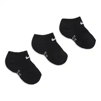 Foot Locker Nike Kids No Show 3 Pack Sokken Unisex - Zwart - Maat 23.5 - 27 - Katoen aanbieding