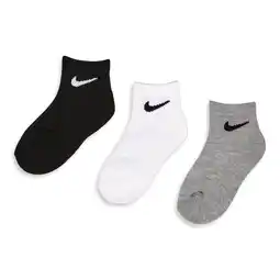 Foot Locker Nike Kids Ankle 3 Pack Sokken Unisex - Wit - Maat 23.5 - 27 aanbieding