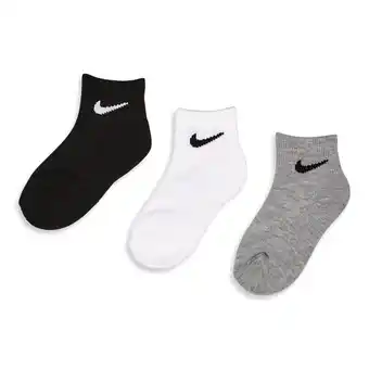 Foot Locker Nike Kids Ankle 3 Pack Sokken Unisex - Wit - Maat 23.5 - 27 aanbieding